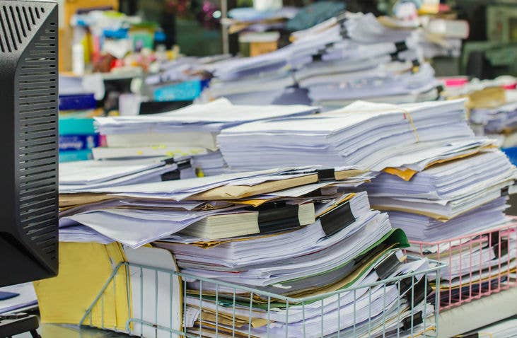 Documenten versnipperen of weggooien
